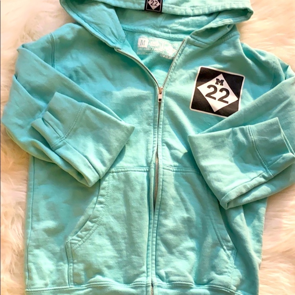 M-22 Medium Hoodie light teal